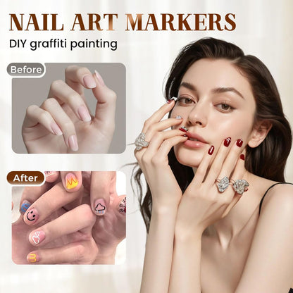 Nail Art Markers Polish Pen for 3D Nail Art