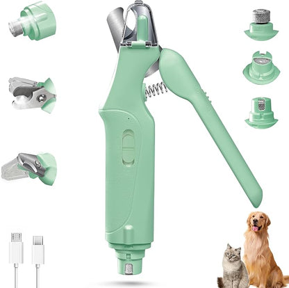 Pet Grooming 2 in-1 Pet LED Nail Clippers with Grinder for Cats & Dogs
