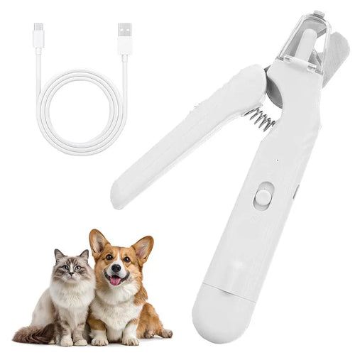 Pet Grooming 2 in-1 Pet LED Nail Clippers with Grinder for Cats & Dogs