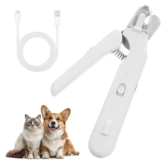 Pet Grooming 2 in-1 Pet LED Nail Clippers with Grinder for Cats & Dogs